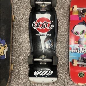 Christian Hosoi Royal Black Hammerhead skateboard